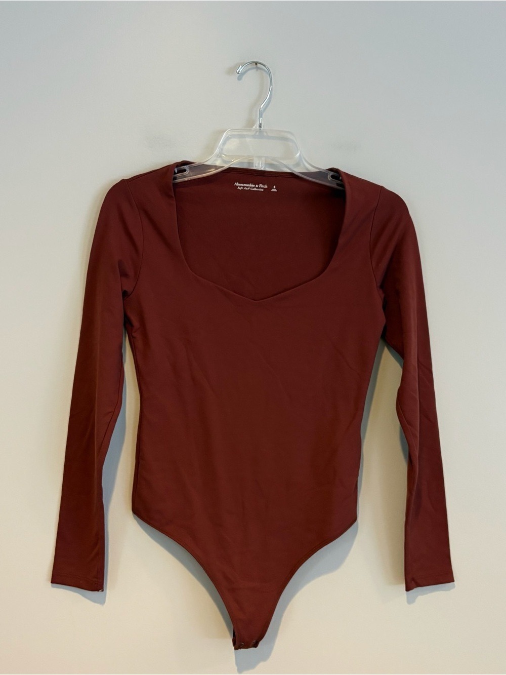 Abercrombie & Fitch Long-Sleeve Scoop Neck Bodysuit Size S